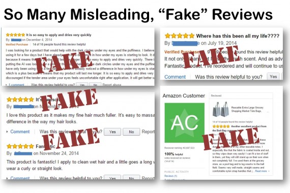 So Many Fake Misleading Reviews