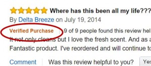 Amazon verified purchase in review